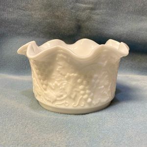 Imperial Glass Milk White Candy Dish